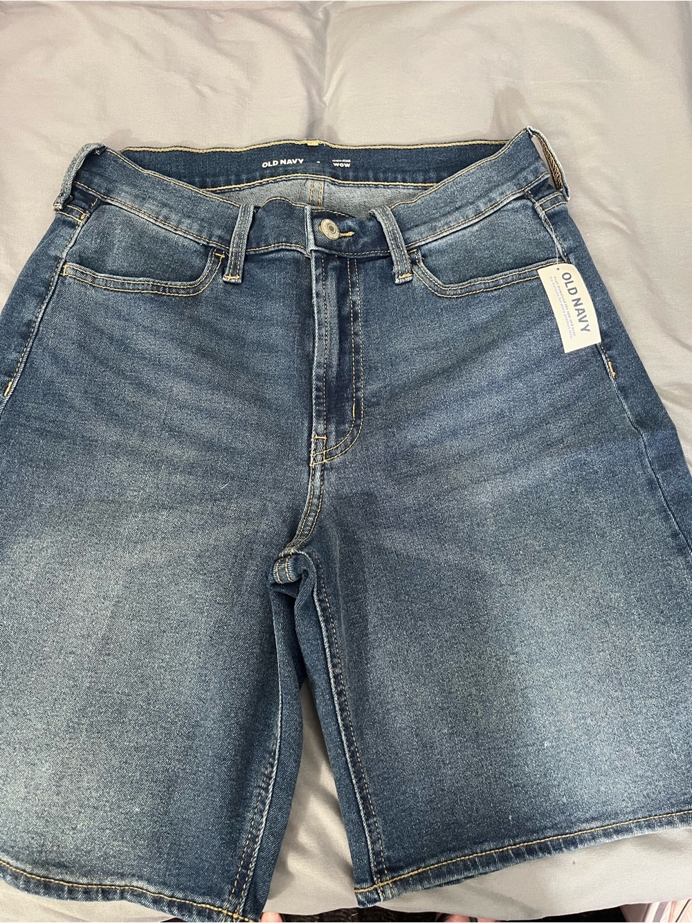 3 PAIRS OF Old Navy High-Rise Denim Shorts - Medium Blue